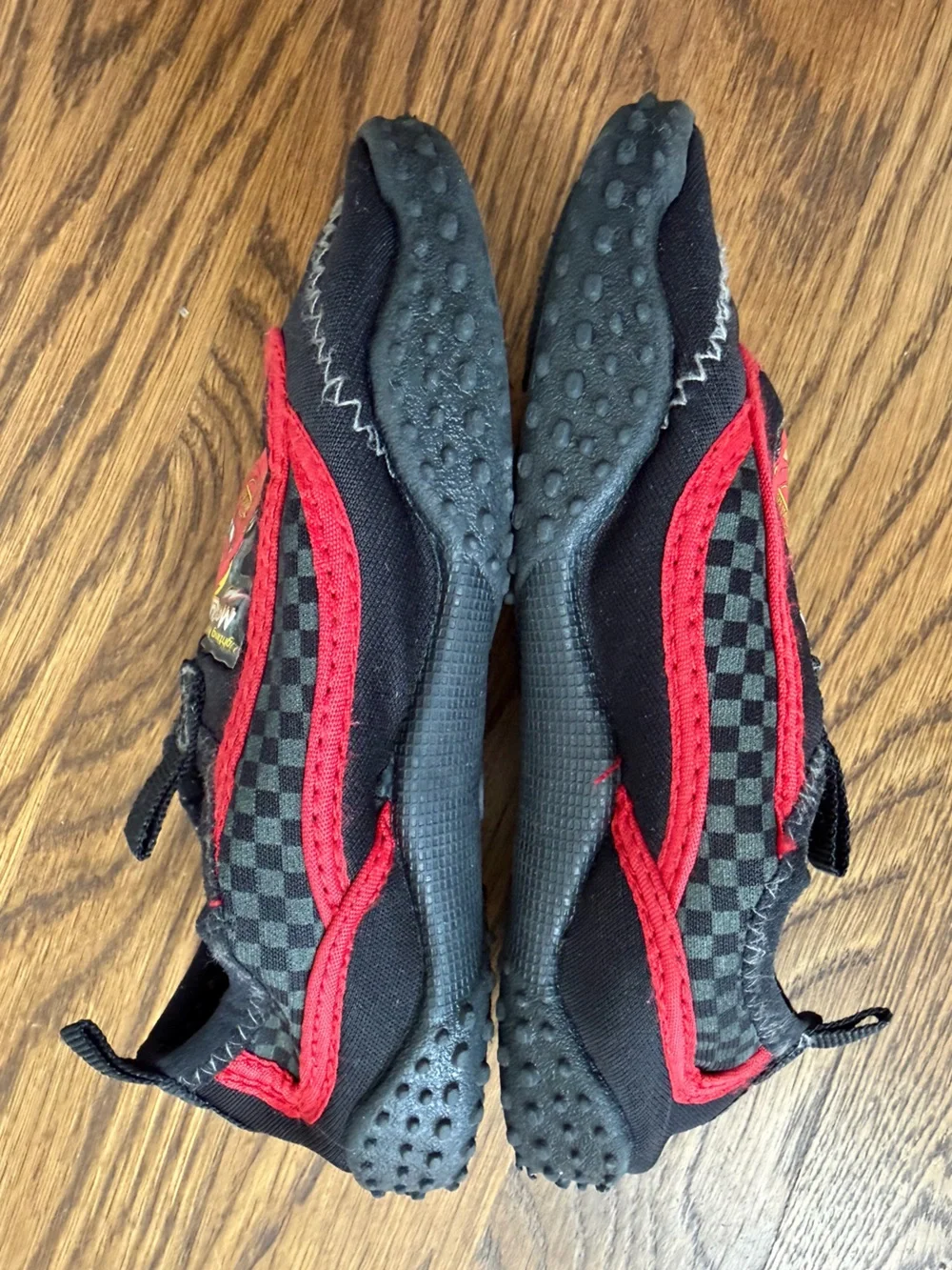 Disney Pixar Lightning McQueen water shoes, toddler size 9